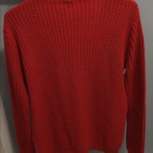 Boohoo Sweaters - Boohoo red choker cutout neck size s/m Boohoo Sweaters - Boohoo red choker cutout neck size s/m